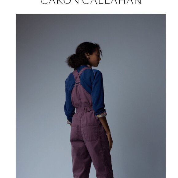 Caron Callahan BRIA jumpsuit/coveralls/overalls MULBERRY - Size M 6/8 EUC! Yummy - Picture 8 of 10